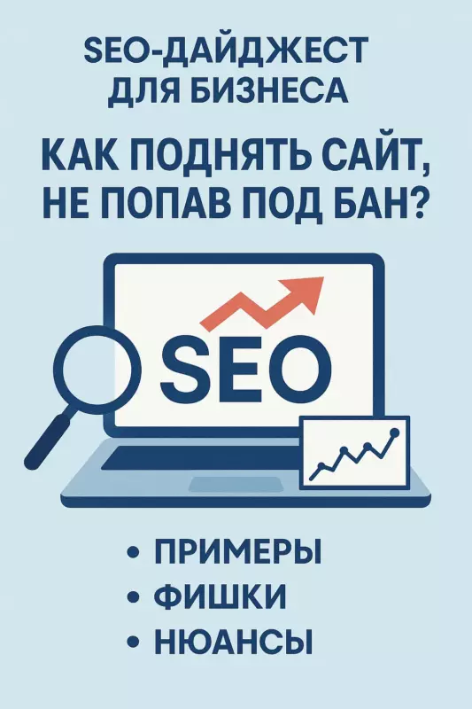 SEO-дайджест для бизнеса: как поднять сайт, не попав под бан? Примеры, фишки, нюансы